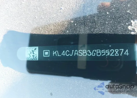 2016 Buick Encore from USA, damaged, VIN KL4CJASB3GB552874